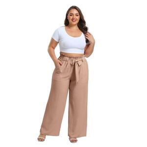 JWD Boutique - Women’s high waist belted wide leg pants